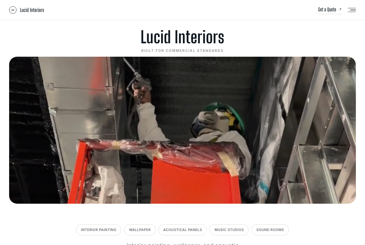 Lucid Interiors website homepage